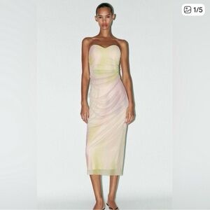 Zara Ombré Midi Drew NWT- Size Small